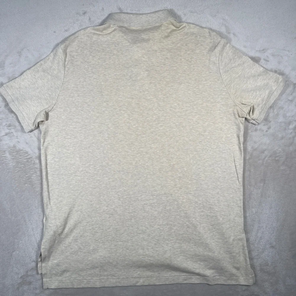 Polo Ralph Lauren Polo Classic Fit Mens XL Oatmeal Heather Cotton‎ Pony Logo